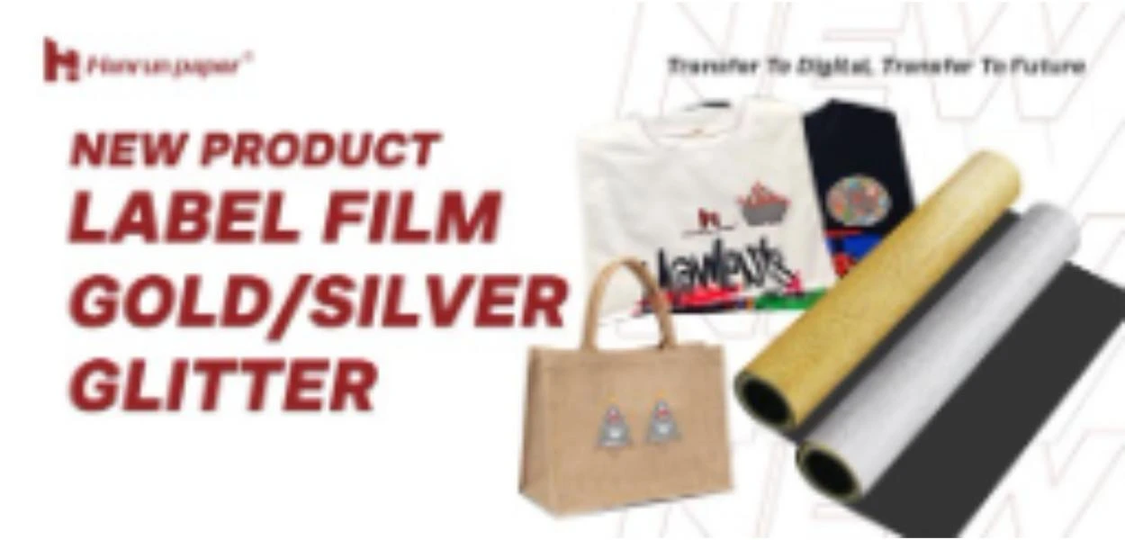 DTF ultravioleta | Pel&iacute;cula de etiquetas con brillo dorado y plateado para textiles