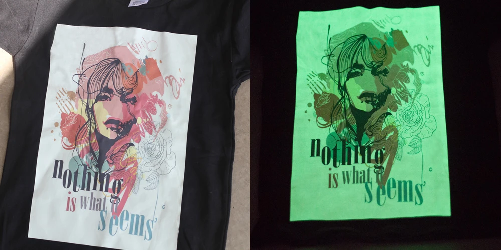 Papel de camiseta luminoso y oscuro para inyecci&oacute;n de tinta