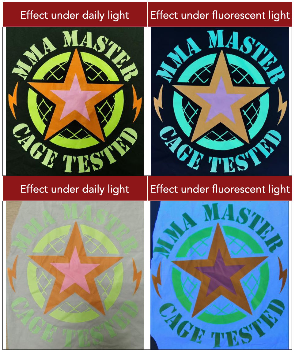 Tinta fluorescente PRO DTF