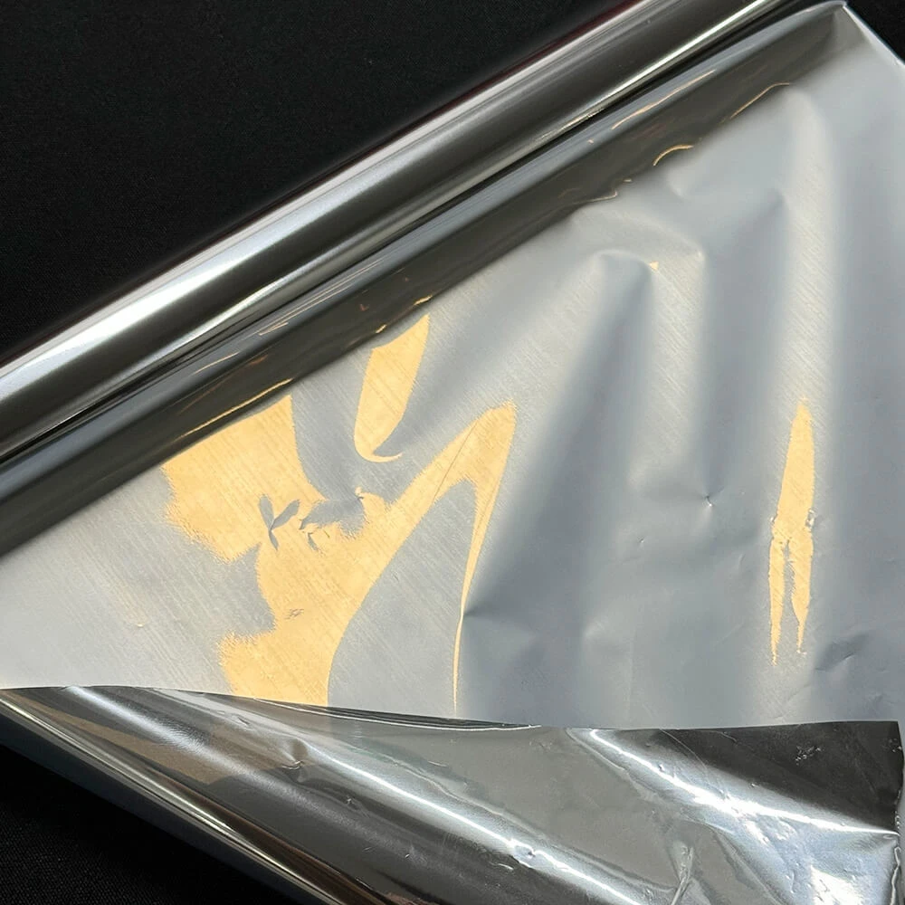 L&aacute;mina para estampado en caliente met&aacute;lica plateada