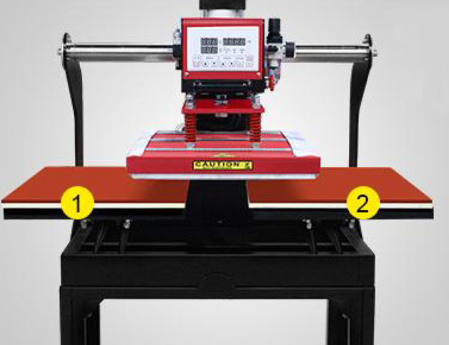 Prensa térmica neumática de doble estación EVO-F6040-2