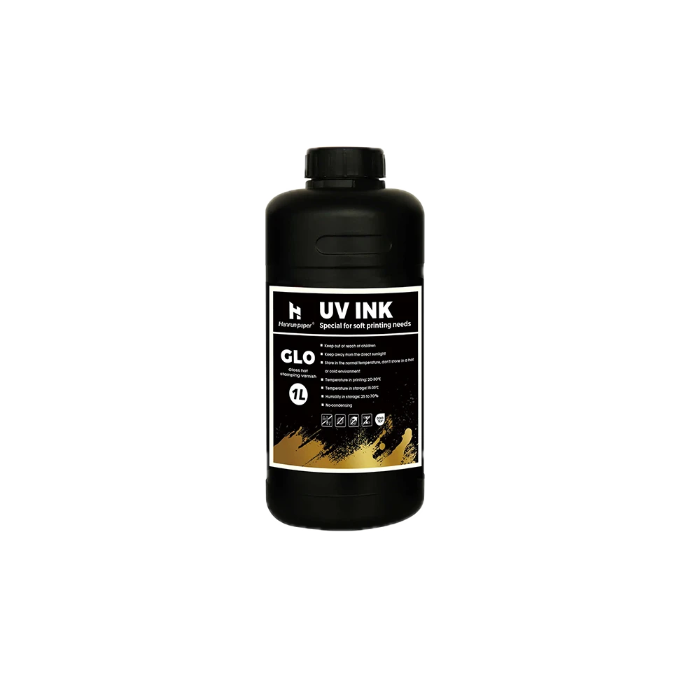 Tinta brillante UV para estampado en caliente