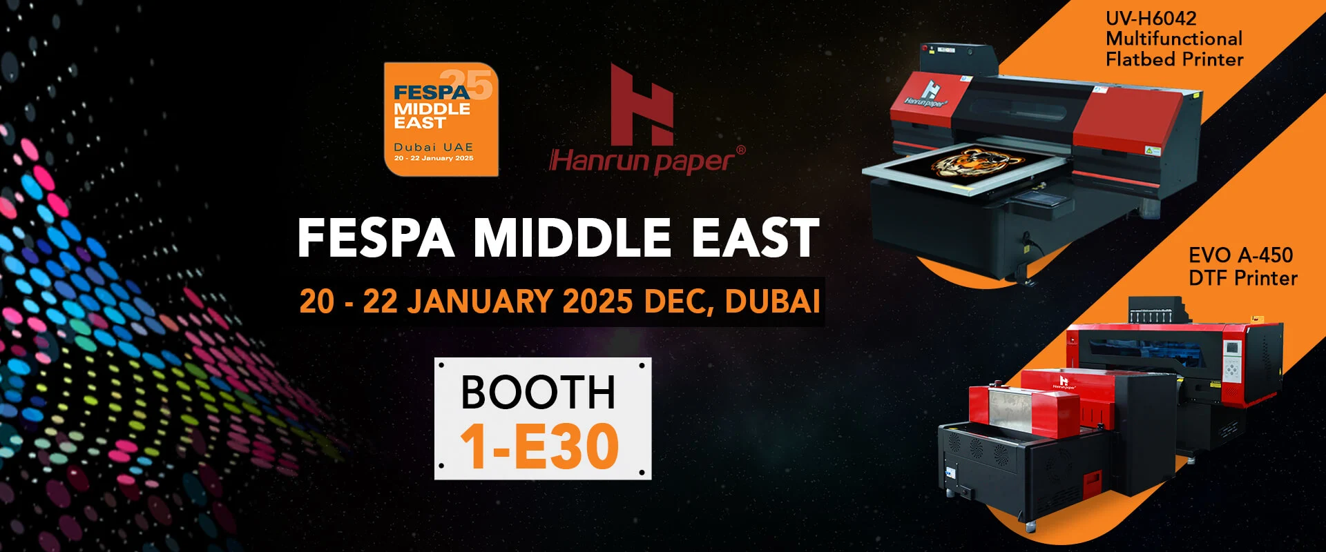 Conozca a Hanrun Paper en FESPA Middle East 2025