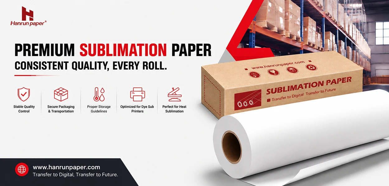 Una gu&iacute;a para una producci&oacute;n estable de papel para sublimaci&oacute;n: est&aacute;ndares completos del proceso, desde el embalaje, el almacenamiento hasta la impresi&oacute;n y la transferencia