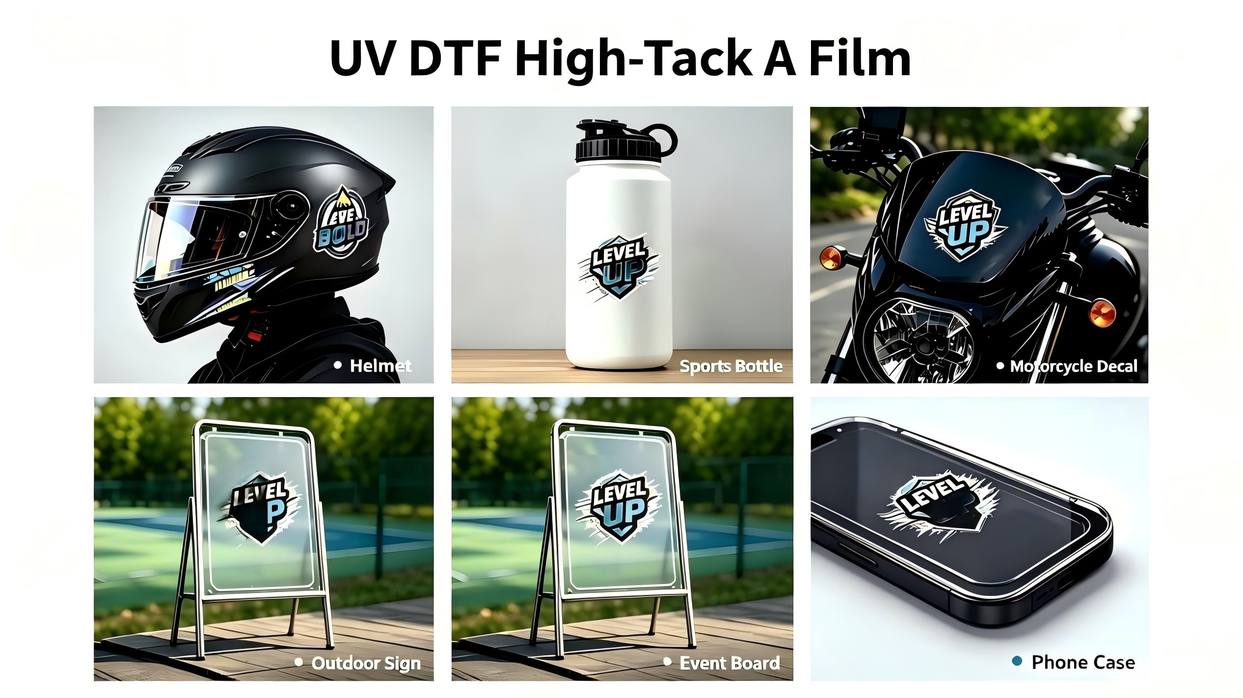 ¿Las etiquetas para exteriores se siguen despegando? La película Hanrun UV DTF High-Tack A ofrece una adhesión 5B y una resistencia a la intemperie de 3 años para una identificación confiable de superficies duras.